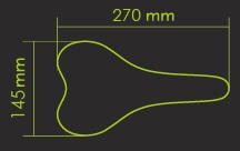 Седло для велосипеда DDK-D060 RACING, черное