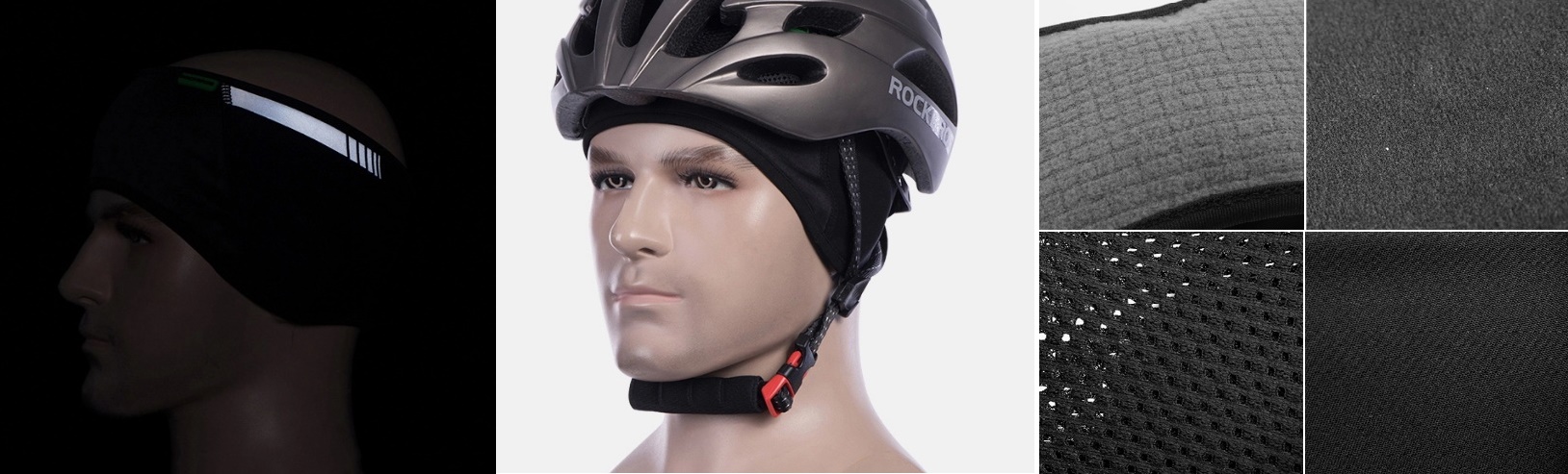 Повязка под велошлем Rockbros черная