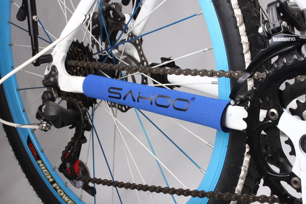 Защита подвески от цепи для велосипеда Sahoo синяя