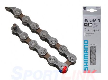 Купить Цепь для велосипеда Shimano HG40 6-7-8 скоростей , цена