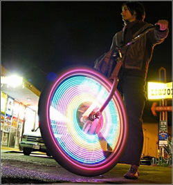 Освещение на спицы велосипеда 2К, 32 диода, 42 изображения.