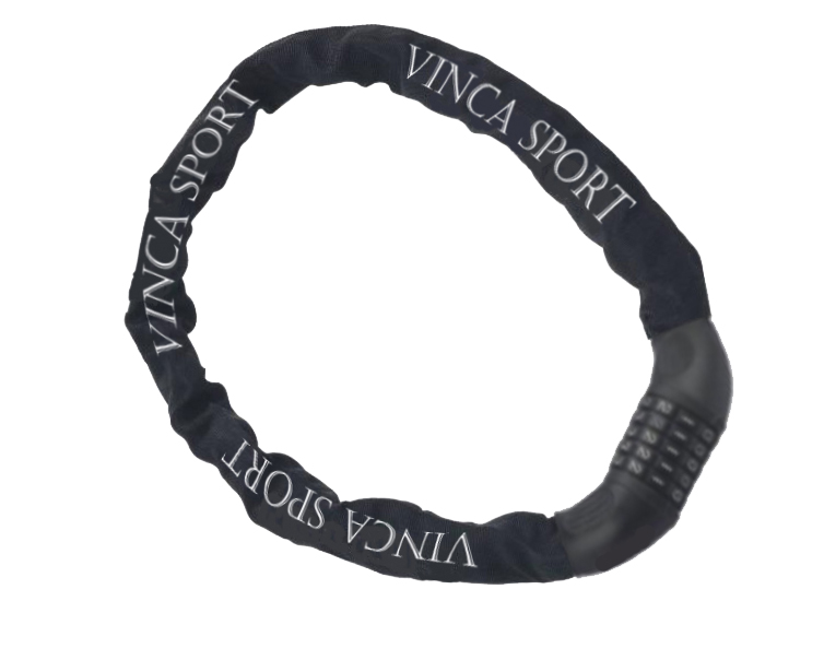 Велозамок цепной кодовый Vinca Sport, черный, 6-900 мм.