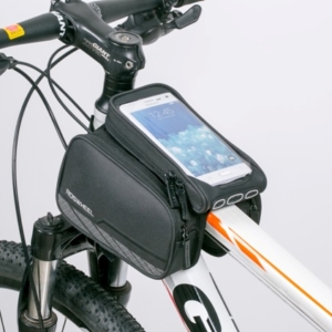 Велосумка на раму Roswheel серия Limited с держателем для телефона до 5,7 дюйма и боковыми карманами,черная