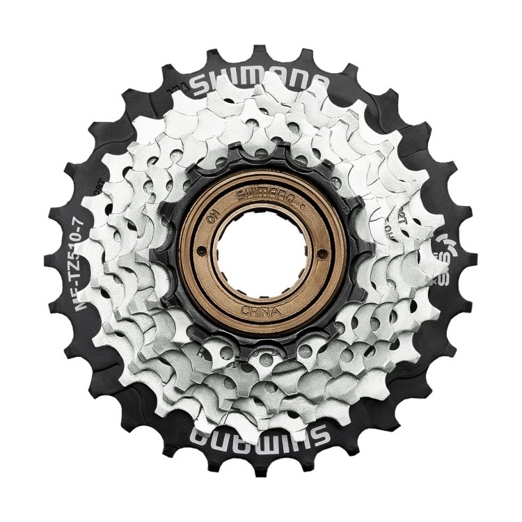 Трещотка Shimano TZ510-7 звезд, серебристая Трещотка для велосипеда Shimano