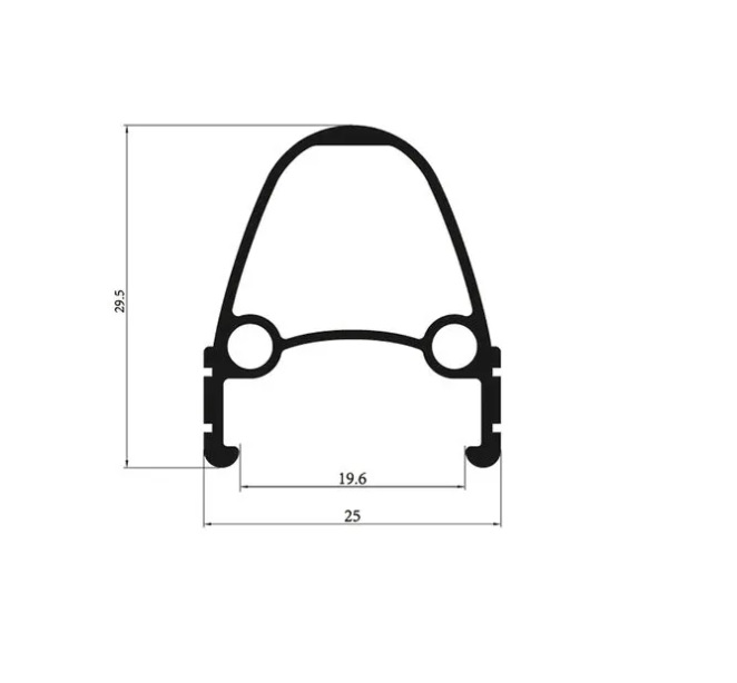 Обод для велосипеда двойной 26″ v-brake, 32 отверстия