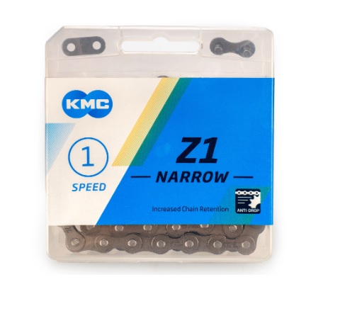 Цепь для велосипеда односкоростная KMC Z1 NARROW