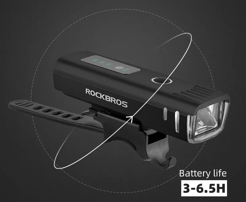 Фара для велосипеда Rockbros 250Lum с автоматической регулировкой яркости Фара для велосипеда Rockbros