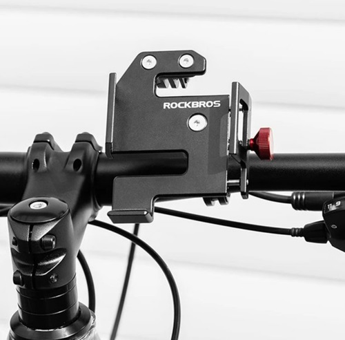 Велосипедный держатель для телефона Rockbros c креплением для GoPro Велосипедный держатель для телефона Rockbros c держателем для GoPro, алюминий