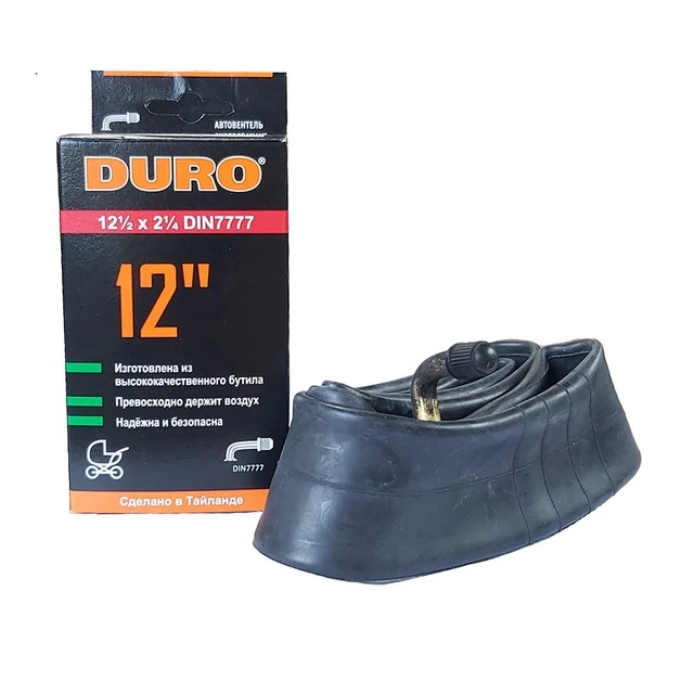 Камера для велосипеда DURO 12х1/2×2 1/4" ниппель 90° Камера для детских велосипедов 12 дюймов
