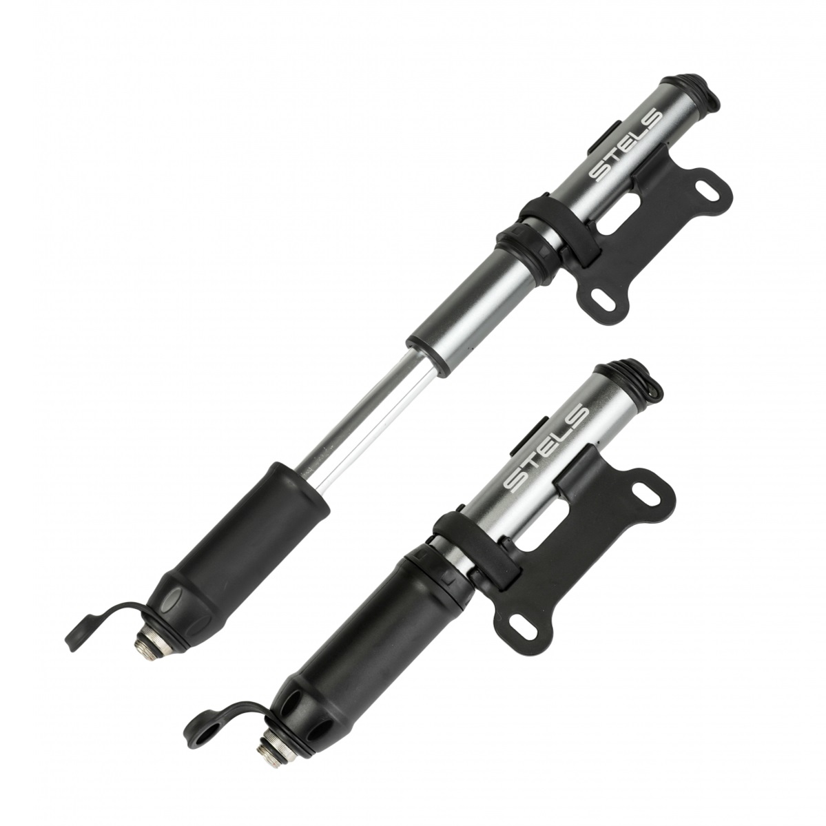 Насос STELS FSD-PUMP-02 для велосипеда, алюминий, со шлангом