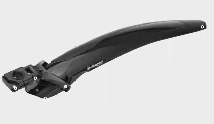 Задний щиток на велосипед POLISPORT Mud Pro 26"-29" (Португалия)