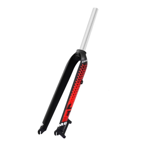 Ригидная вилка для велосипеда LUTU 29" Disk 1-1/8" алюминий черно-красная Жесткая вилка для велосипеда 29 дюймов